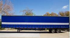 Semi Trailer With Sliding Side Curtains